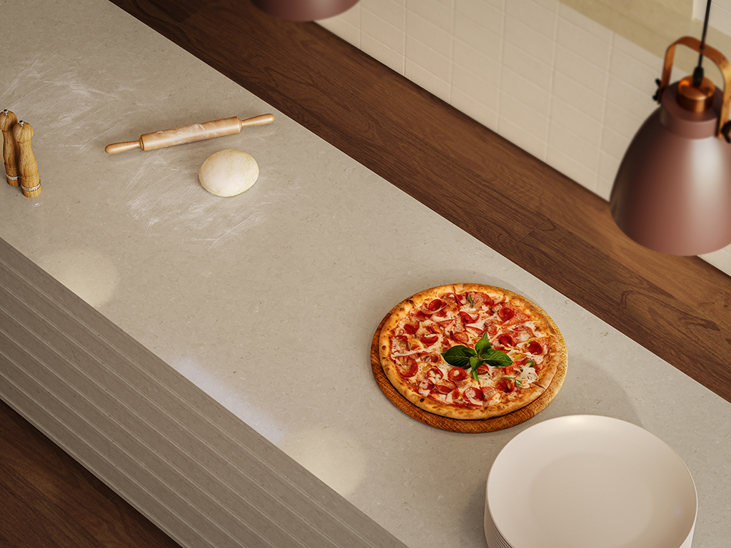 Caesarstone ICON 4201 Organic Dune | Naturstein Risse
