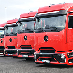 Moderner LKW-Fuhrpark